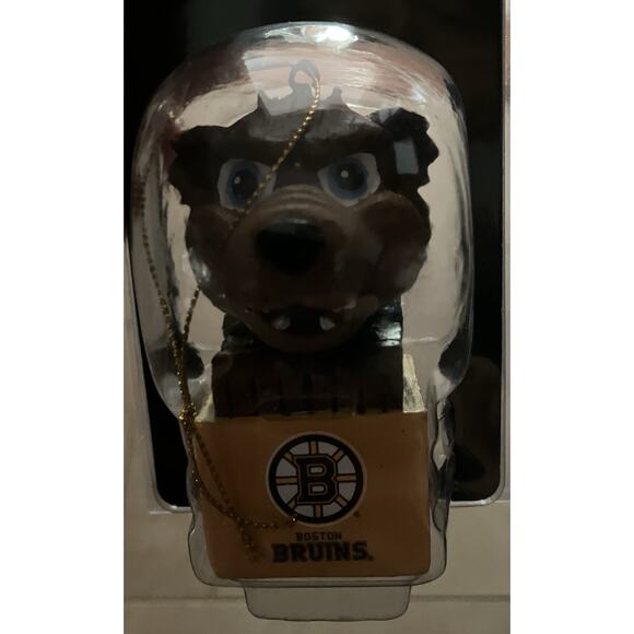Boston Bruins NHL Sports Mascot Ornament Anthropomorphic Brown Bear Blade - Picture 2 of 4